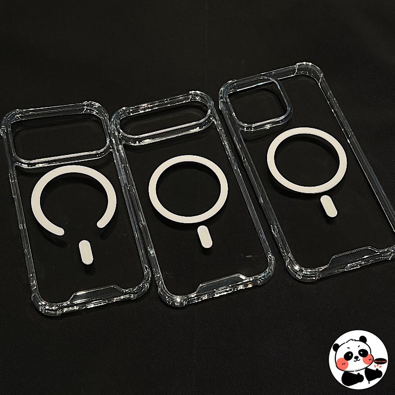 Ốp Điện Thoại Từ Tính Trong Suốt Cao Cho OPPO Reno 14F 14 13 13F Pro Find X8 Pro 5G 4G Vỏ Sang Trọng Dễ Thương Đơn Giản PC Doanh Nhân Cứng Trong Suốt Vỏ Sạc Không Dây