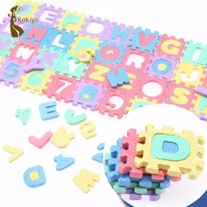 Thảm chơi xếp hình, Thảm chơi bảng chữ cái, Thảm chơi xốp số bảng chữ cái 36 miếng, dành cho