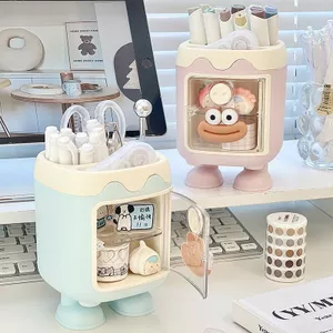 Dễ Thương Để Bàn Bút Hộp Bảo Quản Sinh Viên Trẻ Em Văn Phòng Phẩm Sắp Xếp Giá Để Bàn Đơn Giản Sáng Tạo Bút Hộp Đựng Bút FE6O