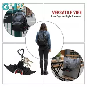 GHX Kỷ niệm Halloween với Móc khóa dơi dễ thương Dơi Gothic quyến rũ cho bữa tiệc và quà tặng VN