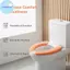 Pufangbliss Vỏ bọc bồn cầu đa năng Họa tiết hoạt hình mượt mà Chống trượt Ấm áp Bồn cầu Stier Đệm ngồi cho gia đình Khách sạn Phòng tắm Sử dụng mùa đông VN