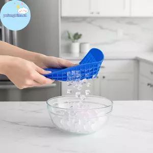 Pufangbliss Khuôn Làm Đá Mini Silicon Có Thể Tái Sử Dụng 160 Lưới Nhỏ Khay Đá Có Thể Đứng Cho Nhà Thanh Cotail Đồ Uống Lạnh Làm Quà Tặng VN
