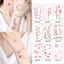 Hoa Hình Xăm Tạm Thời Chống Thấm Nước Body Dán Xương Đòn Nghệ Thuật Deco Ngọt Tươi Phong Cách INS