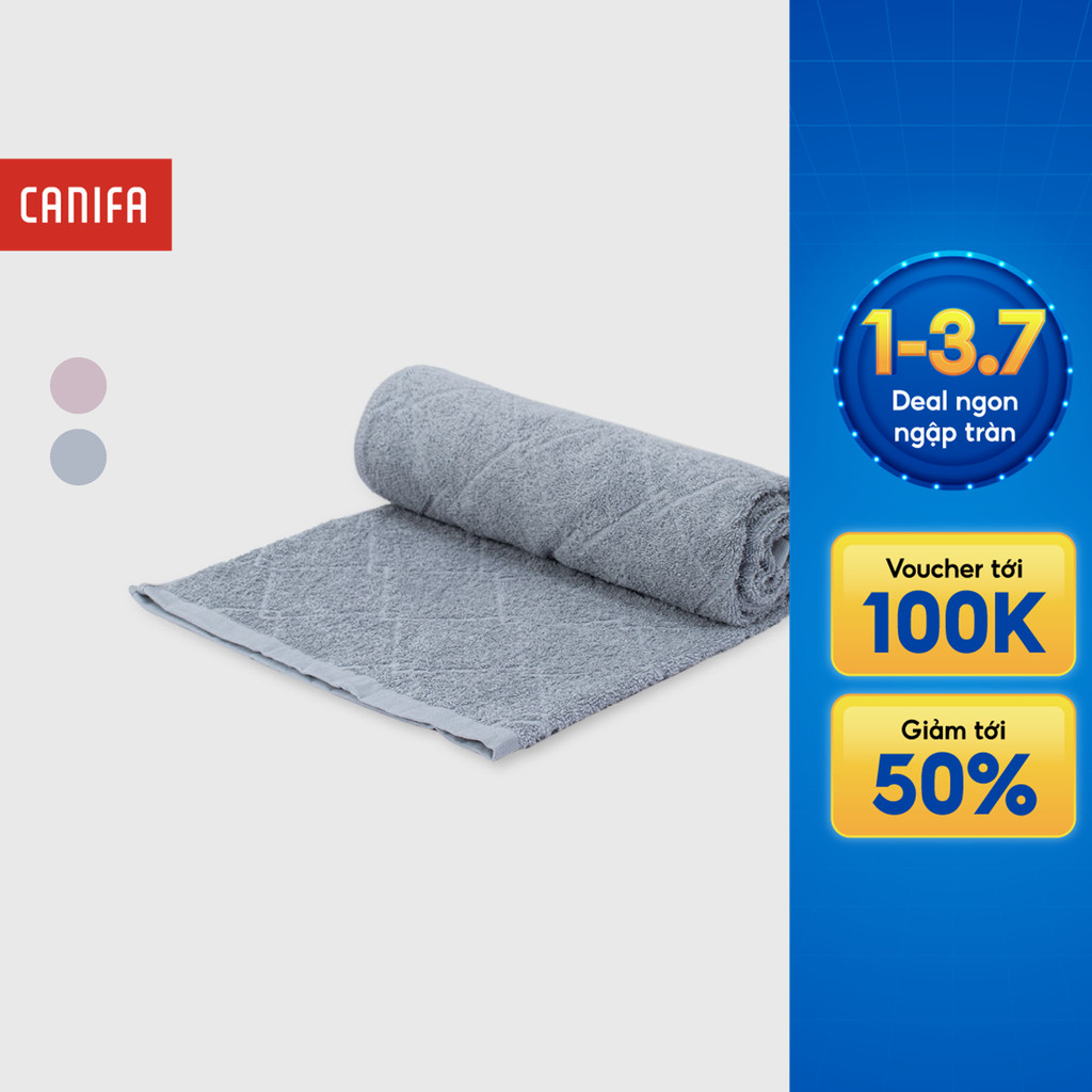 Khăn tắm cotton 120x65cm CANIFA chất liệu mềm mại 9HA26A001