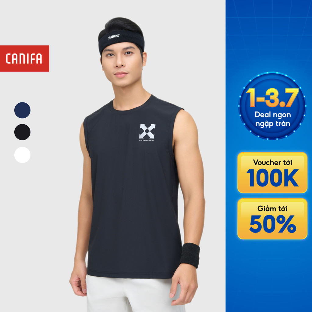 Áo ba lỗ active nam CANIFA 8TA25S002