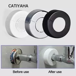 Vỏ trang trí vòi CATIYAHA, Vỏ vòi hoa sen mạ ABS, Vỏ mặt bích treo tường có thể điều chỉnh hữu ích Nhà bếp