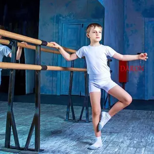 Giày con trỏ mềm DARON, Giày ba lê dây đàn hồi Polyester cho trẻ em, Zapatos De Punta De Ballet Chống trượt Dép khiêu vũ có độ đàn hồi cao Hiệu suất sân khấu