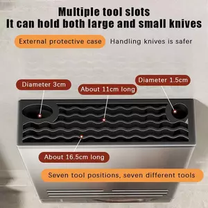 Giá đỡ lưu trữ dọc Knife Ra với bộ tiết kiệm không gian đa chức năng 4 tầng treo tường hoặc mặt bàn sử dụng cho tổ chức nhà bếp hiện đại VN