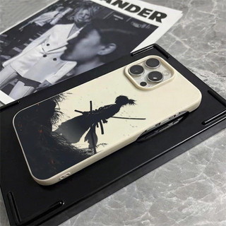 Ốp điện thoại di động Samurai mát mẻ Không có nút bảo vệ iPhone 15ProMax 13Pro Độc đáo 14Pro 16Pro Xu hướng 12Pro 11 Sáng tạo 17PROMAX 16Plus Vỏ bảo vệ chống sốc