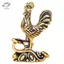 HFTOY Luy Và Fortune Rooster Trang trí Big Co Các bức tượng nhỏ bằng đồng nguyên chất Các bức tượng nhỏ học tập Trang trí máy tính để bàn Trang trí nội thất ~