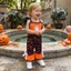 1-5 Tuổi Trẻ Em Bé Gái Halloween Quần Áo Đáng Yêu Ma / Đầu Lâu Thêu Không Tay Chuông Đáy Áo liền quần