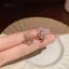 AqToCna Mới Đơn Giản Dễ Thương Ngọt Ngào Hình Trái Tim Kẹp Bông Tai Cho Nữ Thời Trang Hình Trái Tim Tròn Đục Lỗ Bông Tai Trang Sức AqToCna