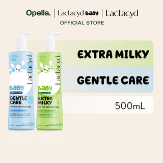 Bộ Sữa Tắm Gội Trẻ Em Lactacyd Baby Gentle Care 500ml + Lactacyd Baby Extra Milky 500ml