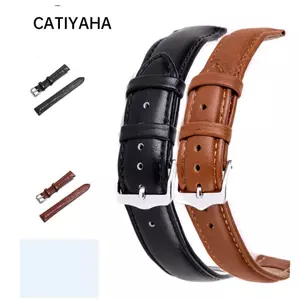 CATIYAHA 16mm 20mm 22mm Dây đeo đồng hồ Dây đeo bằng thép mềm Dây đeo cổ điển