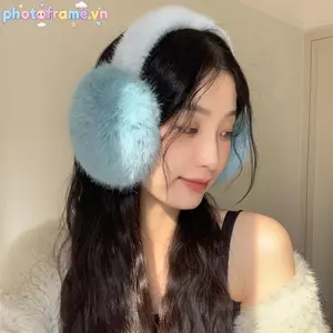 Khung Ảnh Màu Trơn Mềm Mại Sang Trọng Làm Ấm Tai Mùa Đông Ấm Áp Bịt Tai Thời Trang Bao Tai Ngoài Trời Bảo Vệ Lạnh Bịt Tai Gấp Earflap VN