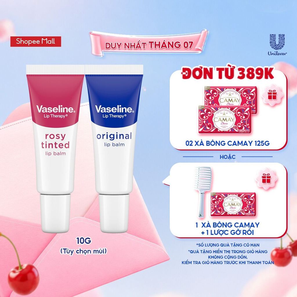 Son dưỡng môi Vaseline Therapy 10G (tùy chọn)