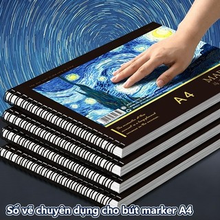 Vở Vẽ Mỹ Thuật Phác Thảo Đẹp, Sổ Tay Lò Xo Giấy Dày, Ứng Dụng Màu Acrylic, Sổ Vẽ A4 Cho Học Sinh