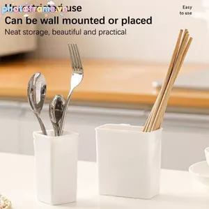 Khung Ảnh Đồ Dùng Nhà Bếp Nhựa Choptis Giá Đỡ Giỏ Treo Tường Dao Kéo Hộp Bảo Quản Nhà Bếp Bộ Đồ Ăn Giá Đỡ Thìa Thoát Nước Giỏ VN
