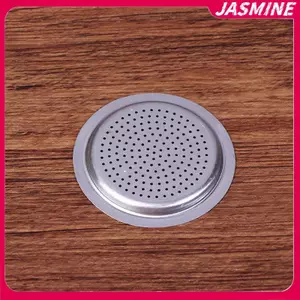JASMINE 4 Cái / bộ 3 Miếng Đệm Silicon + Bộ Lọc Nhôm Moka Pot Chai Cà Phê Có Thể Thay Thế Bằng 1 / 2 / 3 / 6 / 9 / 12 Cốc Cà Phê JASMINE