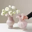 Trung Cổ Bình Fenton Trang Trí Phòng Khách Văn Hóa Nước Chèn Hoa Cảm Giác Ánh Sáng Kính Sang Trọng Màu Hồng Sáng Tạo Bình Đơn Giản RZDC
