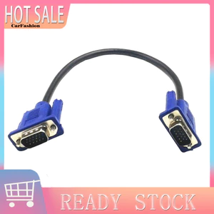 < CarFashion > Dây cáp nối dài VGA nam sang nam 30cm cho máy chiếu màn hình máy tính PC