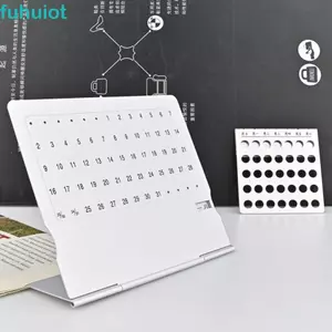 FUHUIOT Lịch vạn niên Có thể điều chỉnh Chương trình nghị sự sáng tạo Tổ chức Trường học Đồ dùng văn phòng Trang trí phòng tại nhà Hợp kim nhôm Lịch hàng năm