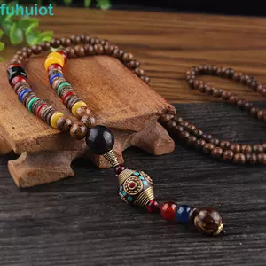 FUHUIOT Hạt Vòng Cổ Hợp Thời Trang Tinh Tế Bồ Đề Phật Giáo Quần Áo Phụ Kiện Dân Tộc Trang Sức Thời Trang
