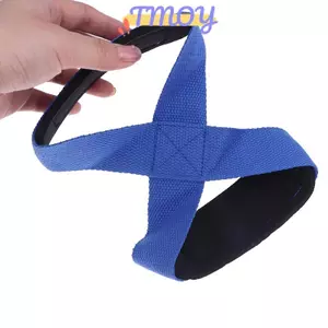TMOY 2 Chiếc Đệm Hình 8 Dây Da Chết Nâng Trọng Lượng Dây Đeo Cổ Tay Chống Trơn Trượt Thể Thao Thể Dục Nâng Điện Tập Luyện Dây Kéo TMOY