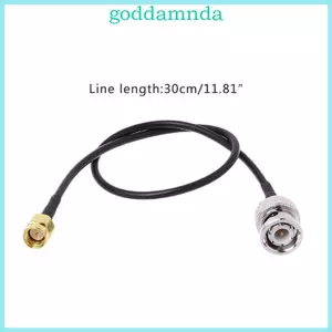 GODD BNC Nam Sang SMA Nam Cắm RG174 Cáp Kết Nối RF Đồng Trục Lắp Ráp
