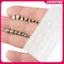 JASMINE Stier Giả Bụng Lông Mày Môi Xuyên Stud Không Piercied Bông Tai Bộ Giả Mũi Nhẫn Xuyên Trang Sức Da Neo Top JASMINE