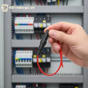 GE 1 10 Chiếc Vít Loại Thủy Tinh Cầu Chì Giá Đỡ 5X20mm 20AWG Dây Cáp An Toàn Cao Cho Điện Ban Lắp Ráp VN
