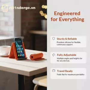 Giá đỡ điện thoại silicon linh hoạt GE cho máy tính để bàn Thiết kế di động có thể gập lại Phù hợp với máy tính bảng và máy tính xách tay VN