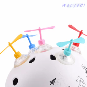 WANYEDI 4 Chiếc Điện Xe Mũ Bảo Hiểm Trang Trí, Mini Nhựa Tre Chuồn Chuồn Trang Trí, Mới Lạ Hút Gắn Xe Máy Mũ Bảo Hiểm Cánh Quạt Mũ Bảo Hiểm Phụ Kiện