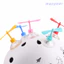 WANYEDI 4 Chiếc Điện Xe Mũ Bảo Hiểm Trang Trí, Mini Nhựa Tre Chuồn Chuồn Trang Trí, Mới Lạ Hút Gắn Xe Máy Mũ Bảo Hiểm Cánh Quạt Mũ Bảo Hiểm Phụ Kiện