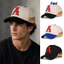 Mũ Bóng Chày CQCJ, Ngọn Lửa Chữ Đỏ Một Thêu Bố Nón, Vintage Có Thể Điều Chỉnh Cotton Hip-hop Sun Hat Dành Cho Nam Nữ