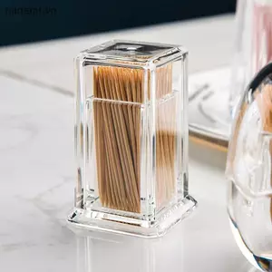 Hộp Răng Thiện Acrylic Trong Suốt Vuông Di Động Sáng Tạo Tiện Lợi Phòng Khách Nhà Hộp Bảo Quản [VN]