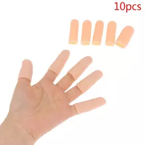 10 Cái / bộ Ống Gel Silicon Băng Tay Bảo Vệ Ngón Tay Giảm Đau Nắp Ngón Tay Cái