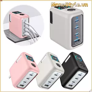 MONOSTYLE Bảo vệ, Silicone chống bụi màu trơn, Vỏ bảo vệ di động chống sốc mềm chất lượng cao cho bộ sạc Anker Zolo 140W Du lịch