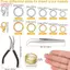 Bộ Nhẫn Nhảy HFSHY Với 1200 Chiếc Phụ Kiện Tôm Hùm Kìm s Cho DIY Trang Sức Sáng Tạo VN