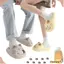 CHEESELY Kitty Mules, Dép mèo mũi kín chống thấm nước, Dép mèo đáy đáng yêu chống trượt đế mềm Dép mèo tại nhà