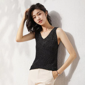 2026 Áo Len Không Tay Áo Mùa Hè Phiên Bản Hàn Quốc Thời Trang Slim-fit Mỏng Nữ Camisole Top Bên Trong Trận Đấu GMBX