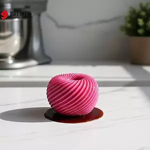 Hình xoắn ốc Mousse Món tráng miệng Khuôn làm kem Khuôn silicon Dụng cụ trang trí nhà bếp có thể tái sử dụng cho thợ làm bánh tại nhà VN