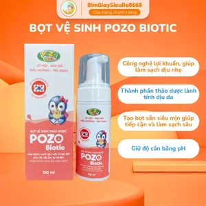 Bọt Vệ Sinh POZO BIOTIC Thảo Dược Cho Bé Gái Giúp Làm Sạch Dịu Nhẹ, Khử Mùi, Cân Bẳng PH,