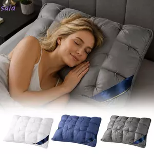 Gối Cổ Tử Cung SAIA, Gối Giường Ngủ Mềm Mại Hoa Xoắn, Thoải Mái 48 × 74cm Thoáng Khí Không Gọn Gối Bên Trong Sử Dụng Tại Nhà