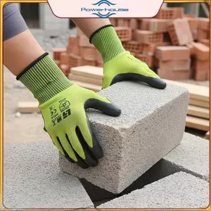 POWER Chống Mài Mòn Nitrile Găng Tay Nhúng 2 / 10 Cặp N618 Nylon Chống Dầu Để Làm Vườn DIY Hộ Gia Đình Sửa Chữa Công Việc.