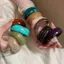 HFSHY Chunky Vintage Acrylic Vòng Tay Thi Cuff 4 Bộ Thiết Kế Nhiều Màu Sắc Sống Động Cho Người Hâm Mộ Thời Trang VN