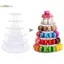 TRTR 6 / 10 Tầng Macaron Hiển Thị Đứng Cupcake Tháp Ra Bánh Đứng Khay Nhựa Cho Đám Cưới Sinh Nhật Bánh Trang Trí Dụng Cụ Làm Bánh VN