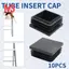 10 Chiếc Nhựa Vuông Trống Cuối Nắp Ống Chèn 38mm x 38mm