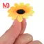 100 Chiếc Đầu Hoa Hướng Dương Nhân Tạo Little Daisy Gerbera Để Trang Trí Tiệc Cưới (Vàng & Cà Phê)