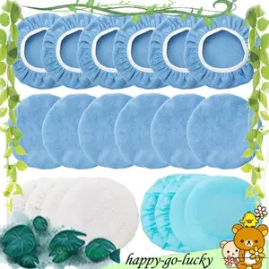 Bộ nắp ca-pô đánh bóng ô tô dành cho đệm quỹ đạo 5-6 Inch, màu xanh huỳnh quang